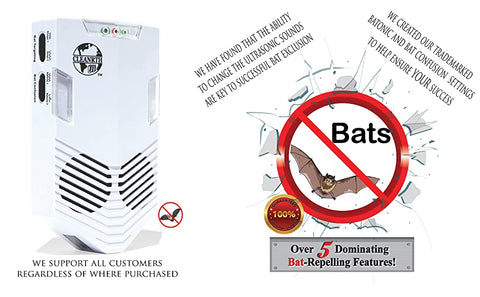 PODLEE CB006 Advanced Ultrasonic Bat Repelling System | Demands Bats to Leave!